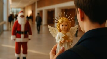 Symbolbild zum Artikel: Christkind vs. Weihnachtsmann