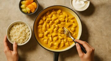 Symbolbild zum Artikel: Curry Huhn