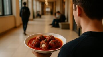 Symbolbild zum Artikel: Gefüllte Fleischbällchen in Tomatensauce